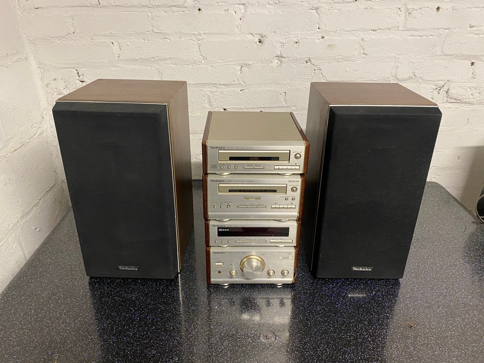 Vintage Technics SB-R2 stereoluidsprekers, Ophalen, Gebruikt, Overige merken, Microset