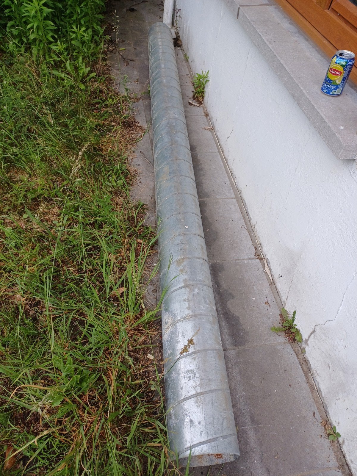 Tuyau de ventilation galvanisé, Enlèvement