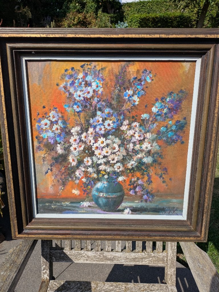 Olieverfschilderij - bloementuil, Enlèvement, Toile, Fleurs, Impressionniste