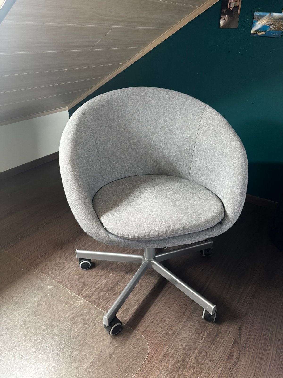 Chaise de bureau IKEA SKRUVSTA – Excellent état, Ophalen, Nieuw, Grijs, Balstoel