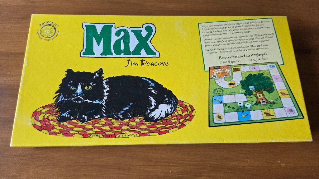 Max een coöperatief strategiespel, Hobby en Vrije tijd, Een of twee spelers, Ophalen of Verzenden, Zo goed als nieuw