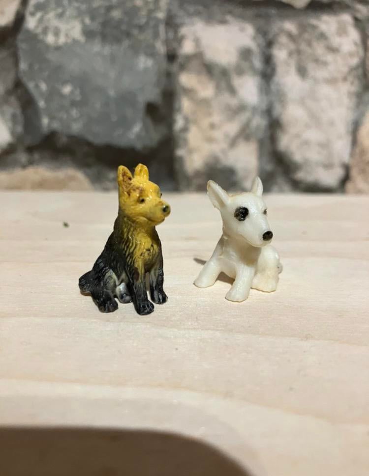 2 honden miniatuur voor maquette, Hobby en Vrije tijd, Ophalen, Nieuw