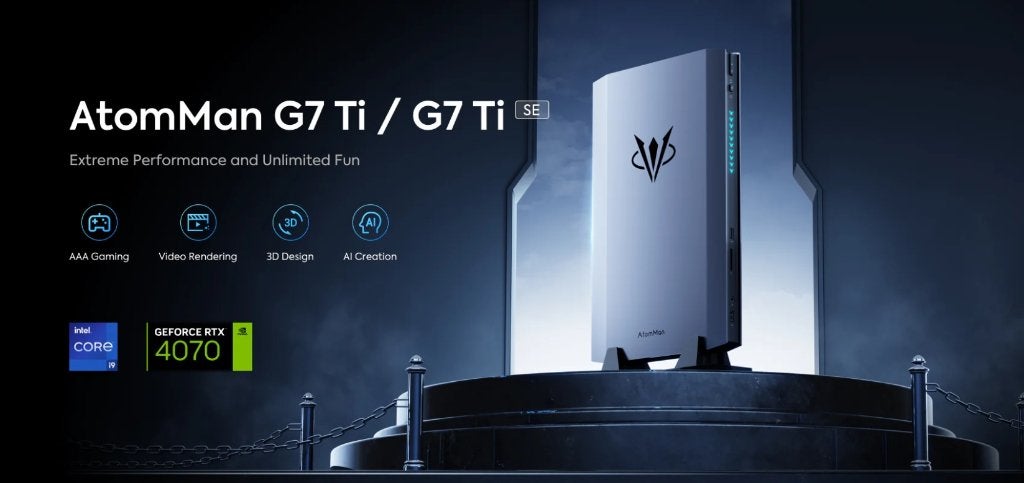 Barebone AtomMan miniforum G7 Ti, Computers en Software, Ophalen, Zo goed als nieuw