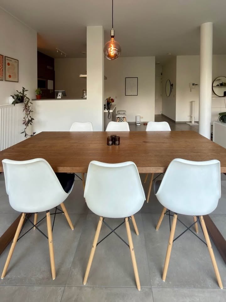 Table de salle à manger IKEA MÖRBYLÅNGA 220x100, 100 à 150 cm, Enlèvement, Utilisé, Chêne