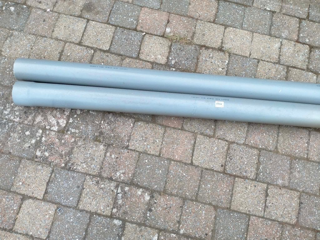 Martens buis 3 m x 100 mm x 2 mm grijs, Enlèvement, Comme neuf, PVC, 2 à 4 mètres