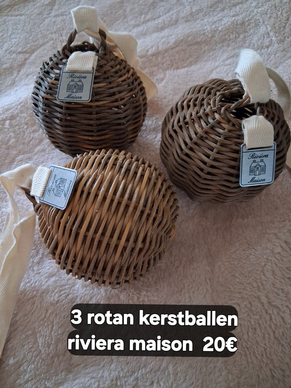 rotan kerstballen riviera maison, Enlèvement ou Envoi