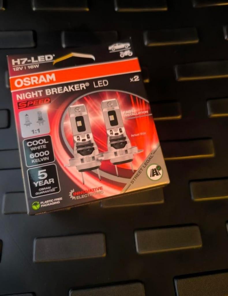 2 ampoule Osram h7 night breaker led speed, Enlèvement