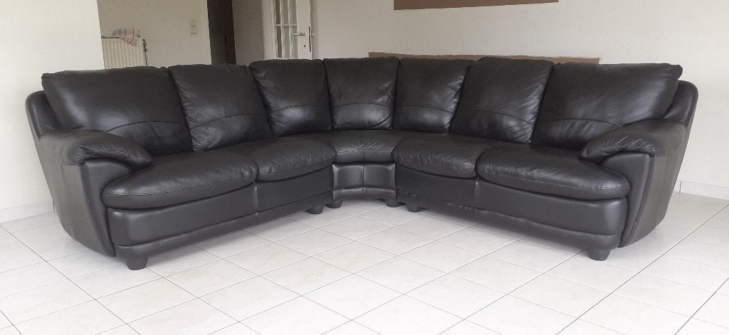 Lederen hoeksalon, Enlèvement, Comme neuf, Cuir
