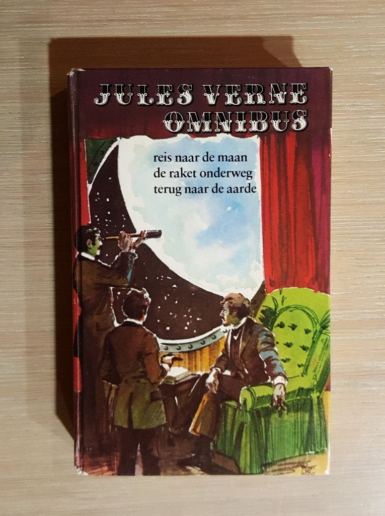 Jules Verne Omnibus – “Reis naar de maan” (Hardcover, 1965), Gelezen, Ophalen of Verzenden, Fictie, Jules Verne