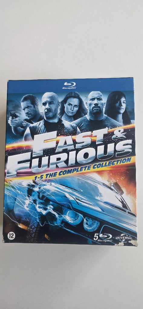BR BOX - Fast & Furious 1-5 Collection, Cd's en Dvd's, Nederlands, Actie, Ophalen of Verzenden, Zo goed als nieuw
