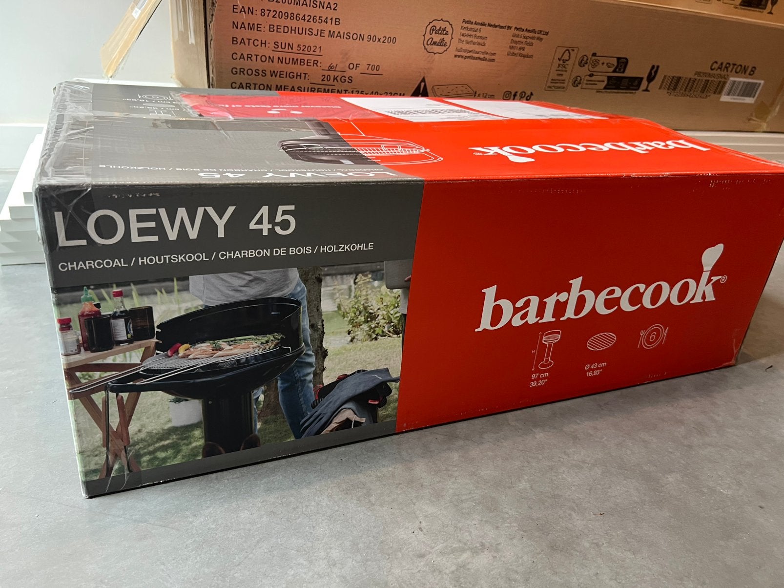 Houtskool barbecue barbecook loewy 45, Tuin en Terras, Ophalen, Nieuw