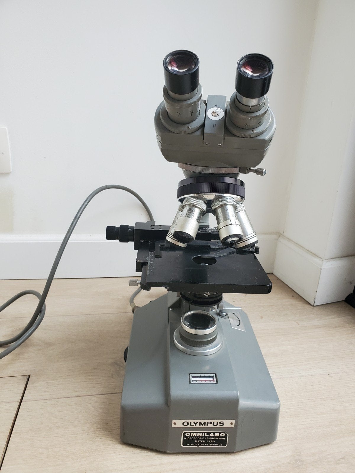 Microscoop vintage Olympus jaren '50-'60, Ophalen