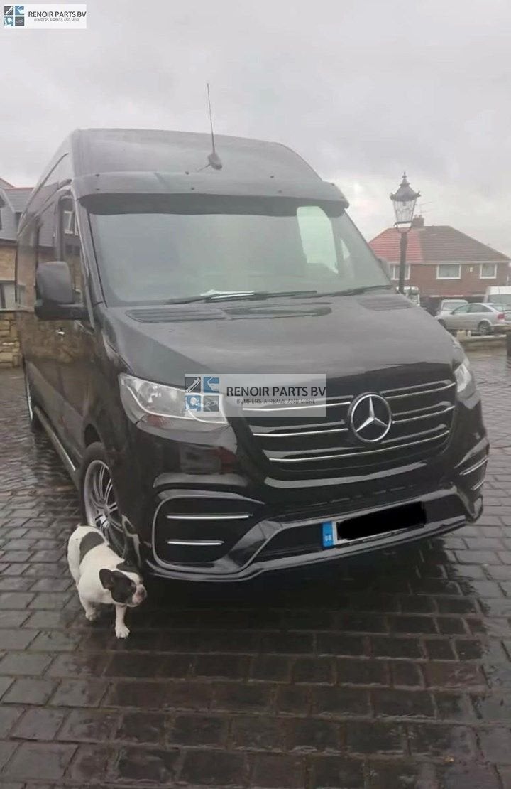 W907 BUMPER MERCEDES SPRINTER ELEGANCE TUNING VOORBUMPER LUX, Gebruikt, -, Voor, -
