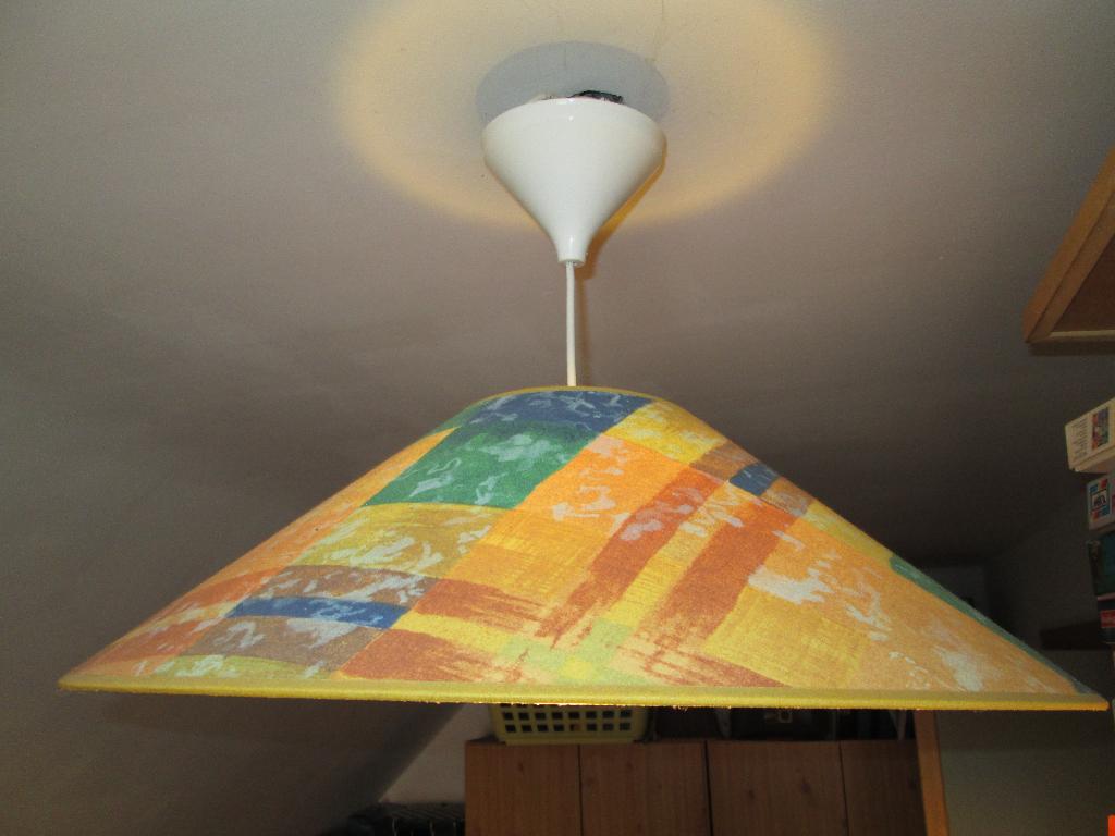 Suspension luminaire., Maison & Meubles, Moins de 50 cm, Comme neuf, Enlèvement, Tissus