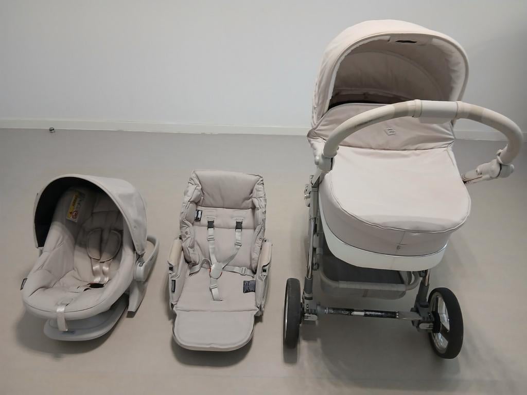 Poussette 3 en 1 de marque Bébécar modèle IP-OP, Enlèvement, Comme neuf, Poussette, Avec siège auto