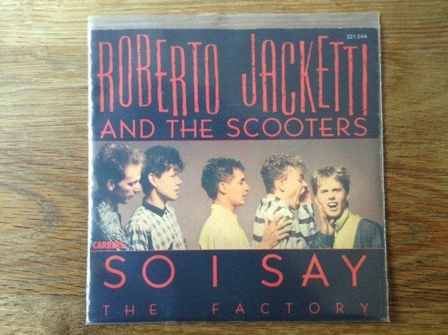 single roberto jacketti and the scooters, Housse de protection extérieure, Enlèvement ou Envoi, 7 inch