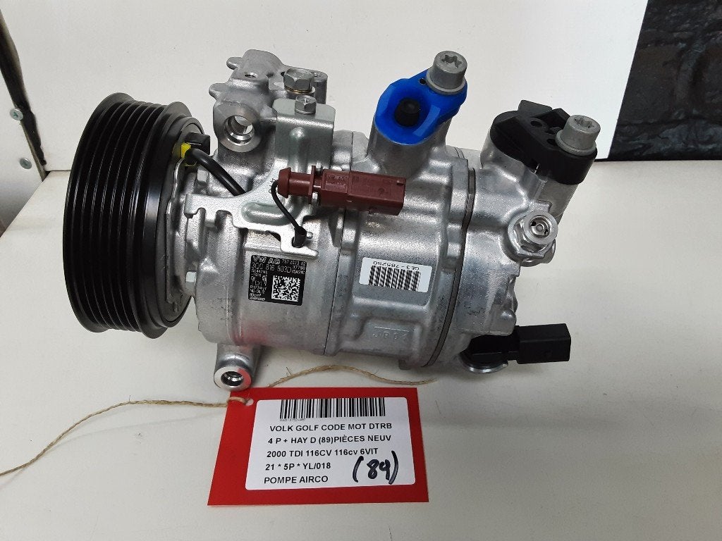 COMPRESSEUR CLIMATISATION Golf VIII (CD1) (3Q0816803D), Autos : Pièces & Accessoires, Volkswagen, Volkswagen AG, Utilisé, Kundenbetreuung@volkswagen.de