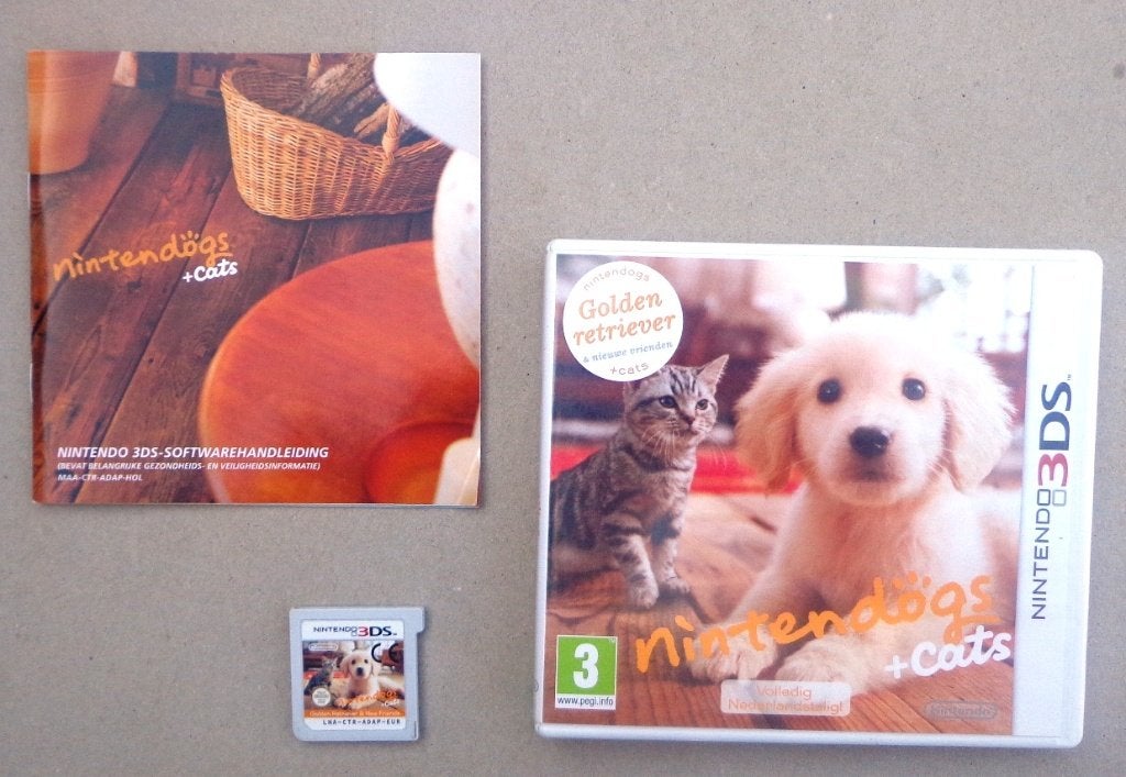 Nintendogs + Cats Golden Retriever & Nieuwe Vrienden 3DS, Enlèvement ou Envoi, Comme neuf