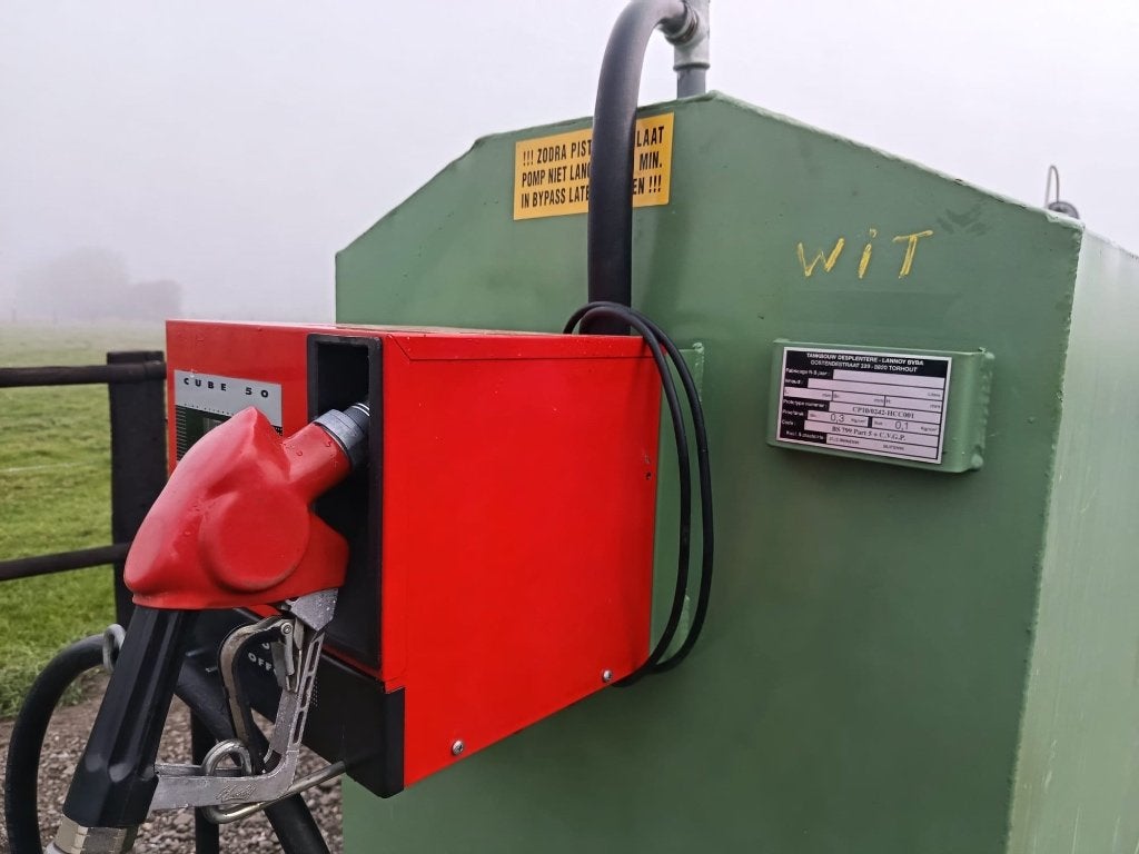 Dubbelwandige mazouttank, Ophalen, Gebruikt