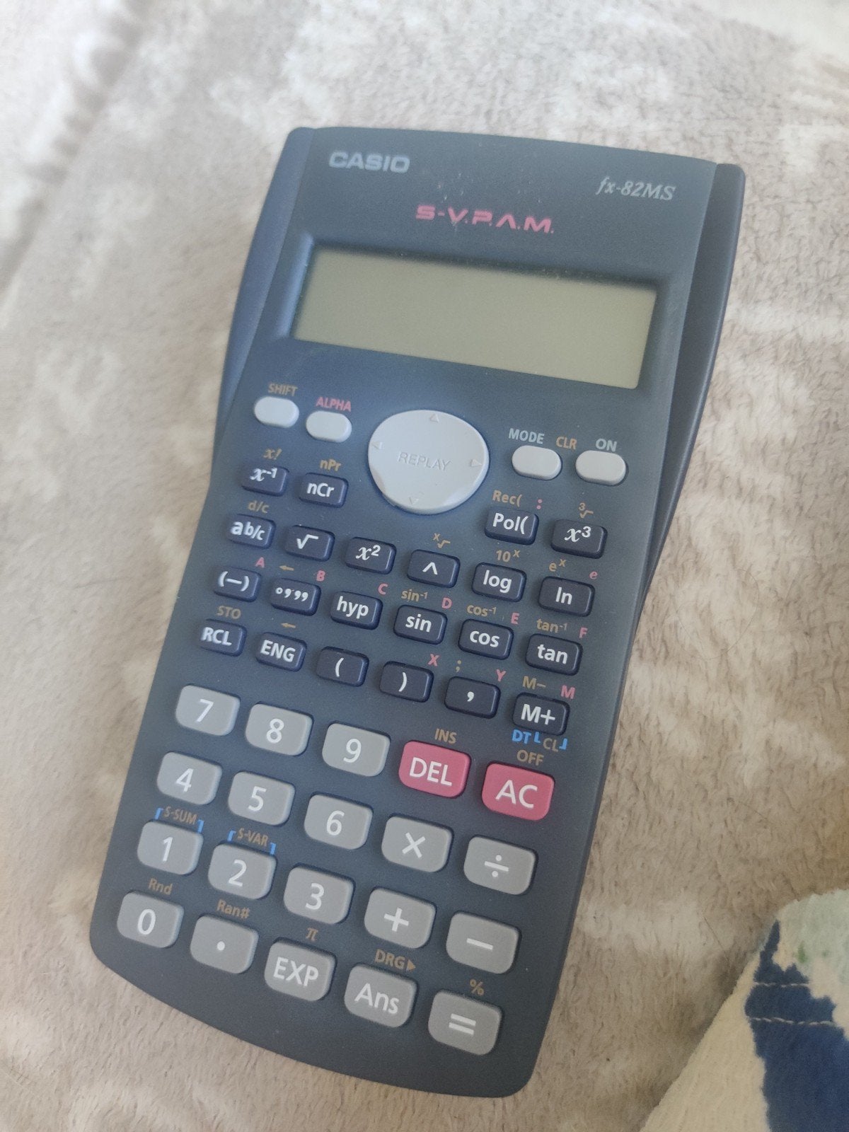 Casio rekenmachine., Ophalen