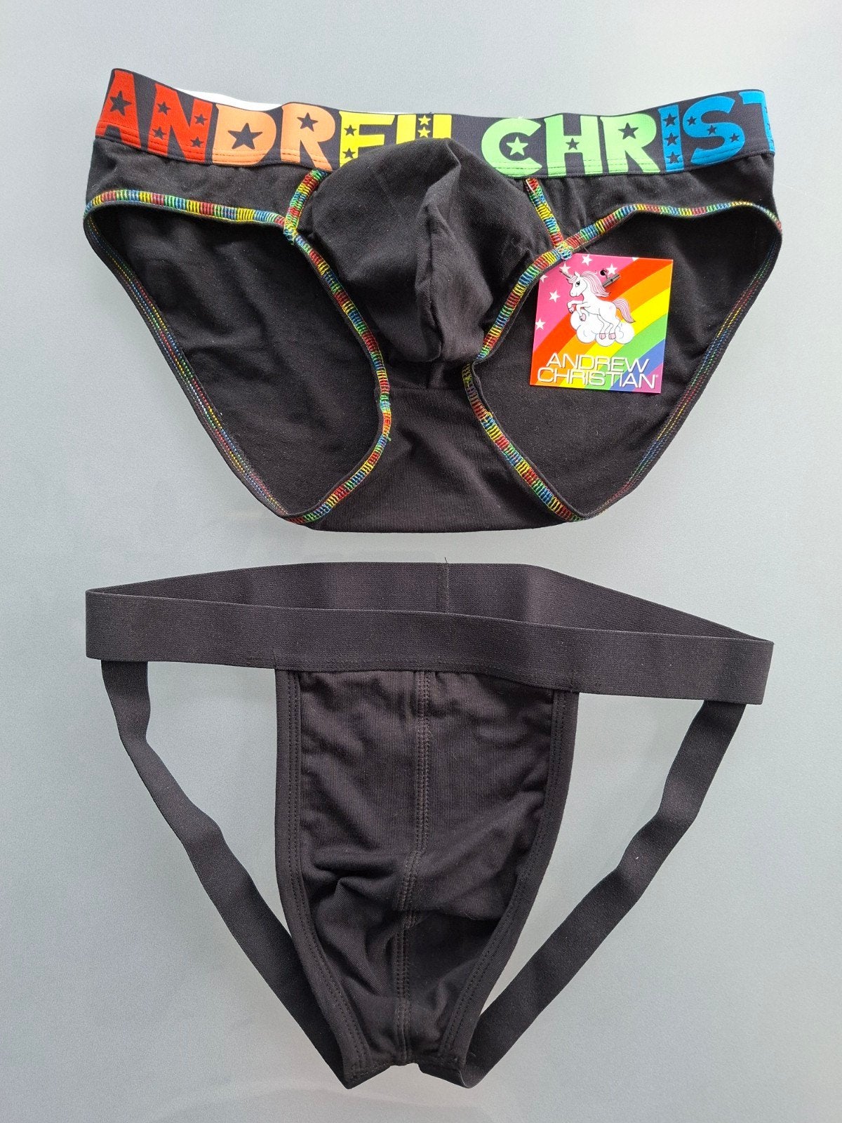 lot van 2 Zwarte sexy  slip / jocktrap nieuw, Vêtements | Hommes, Enlèvement ou Envoi, Noir, Slip