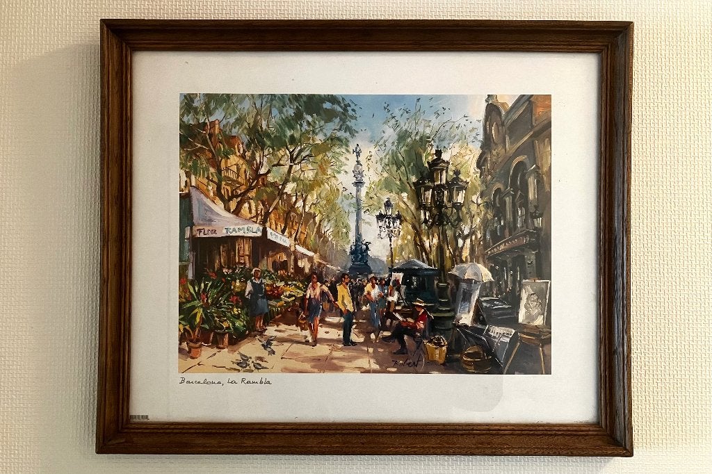 Vintage IKEA print 1999 (kopie) - La Rambla, Enlèvement, Imprimé