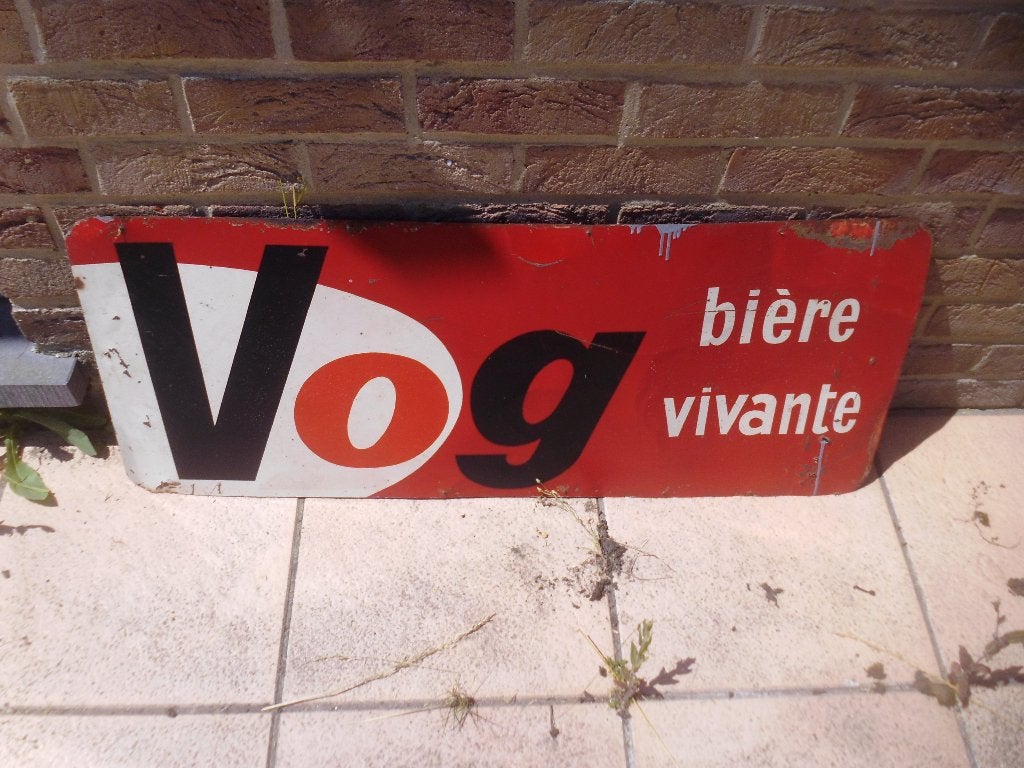 Plaque émaillée, Verzamelen, Merken en Reclamevoorwerpen, Ophalen, Gebruikt, Reclamebord