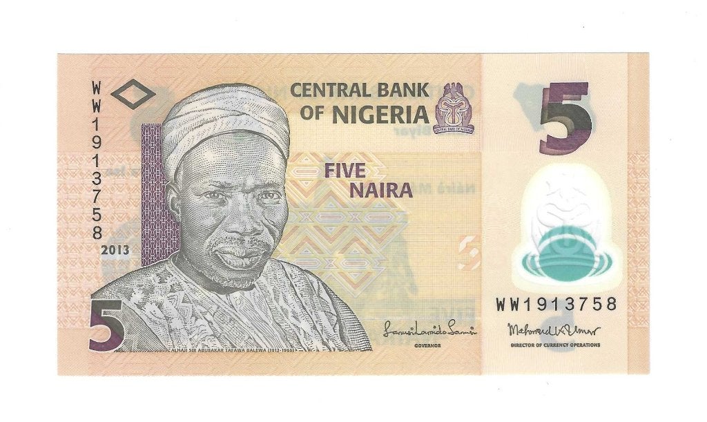Nigeria, 5 Naira 2013, UNC., Timbres & Monnaies, Billets de banque | Afrique, Enlèvement ou Envoi, Nigeria, Billets en vrac