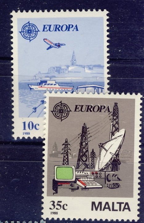 Malte 1988 - CEPT n 794 - 795 **, Timbres & Monnaies, Envoi, Malte, Non oblitéré