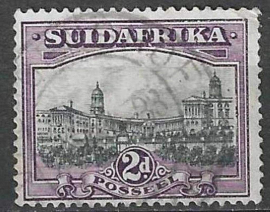 Zuid-Afrika 1943/1945 - Yvert 150 - Gebouw van de Unie  (ST), Postzegels en Munten, Postzegels | Afrika, Verzenden, Zuid-Afrika