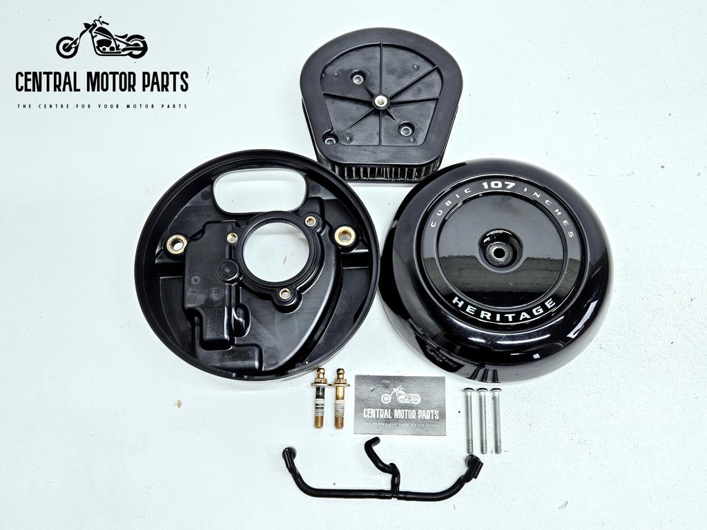 Zwarte Luchtfilter Softail 107ci 2018 – 2024, Motoren, Ophalen of Verzenden, Gebruikt