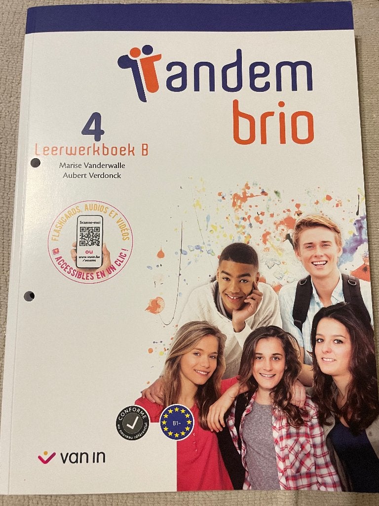 Livre de néerlandais Tandem brio 4, Ophalen, ASO, Van in, Zo goed als nieuw