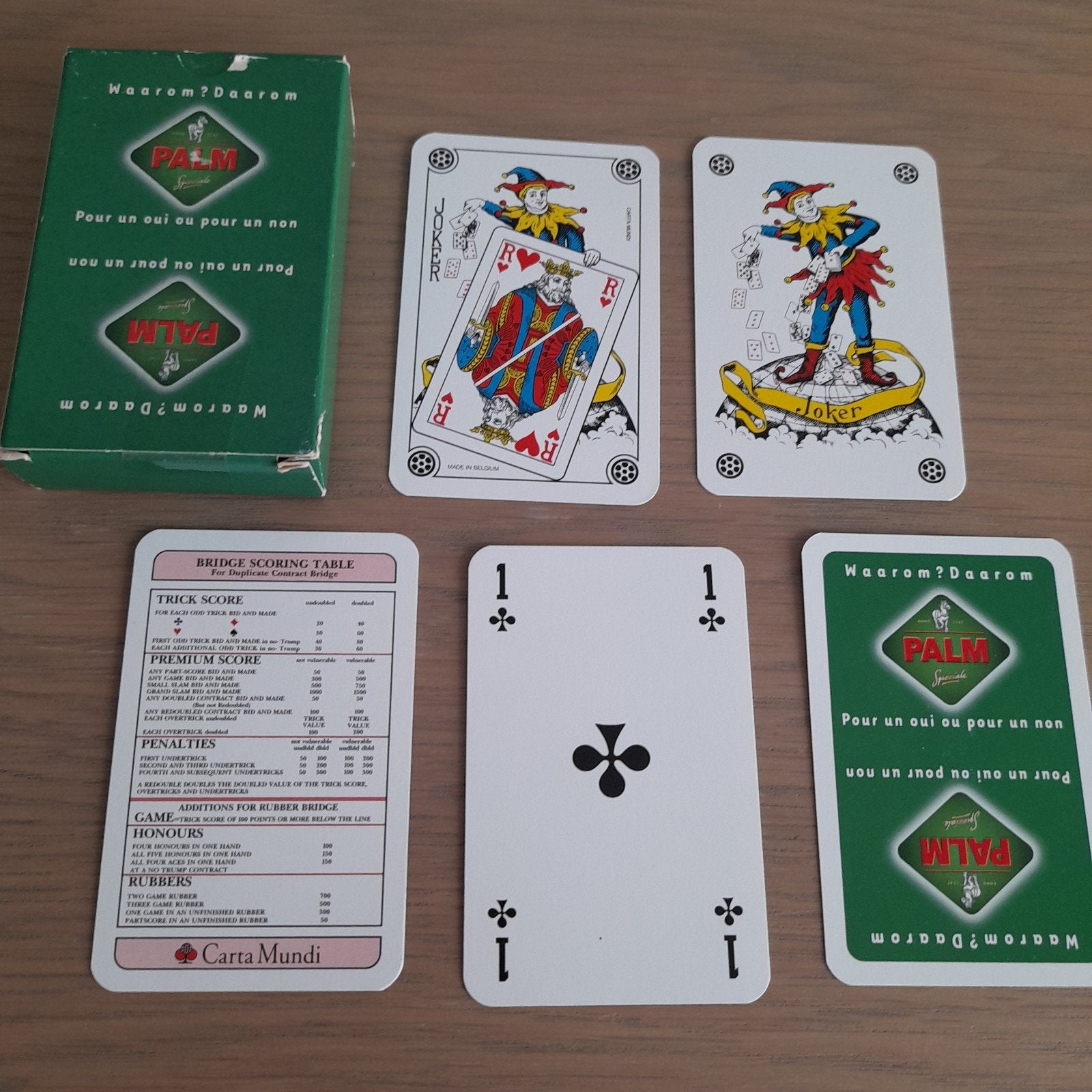 2 verschillende spellen speelkaarten Palm.  ( lot), Verzamelen, Ophalen of Verzenden, Speelkaart(en)