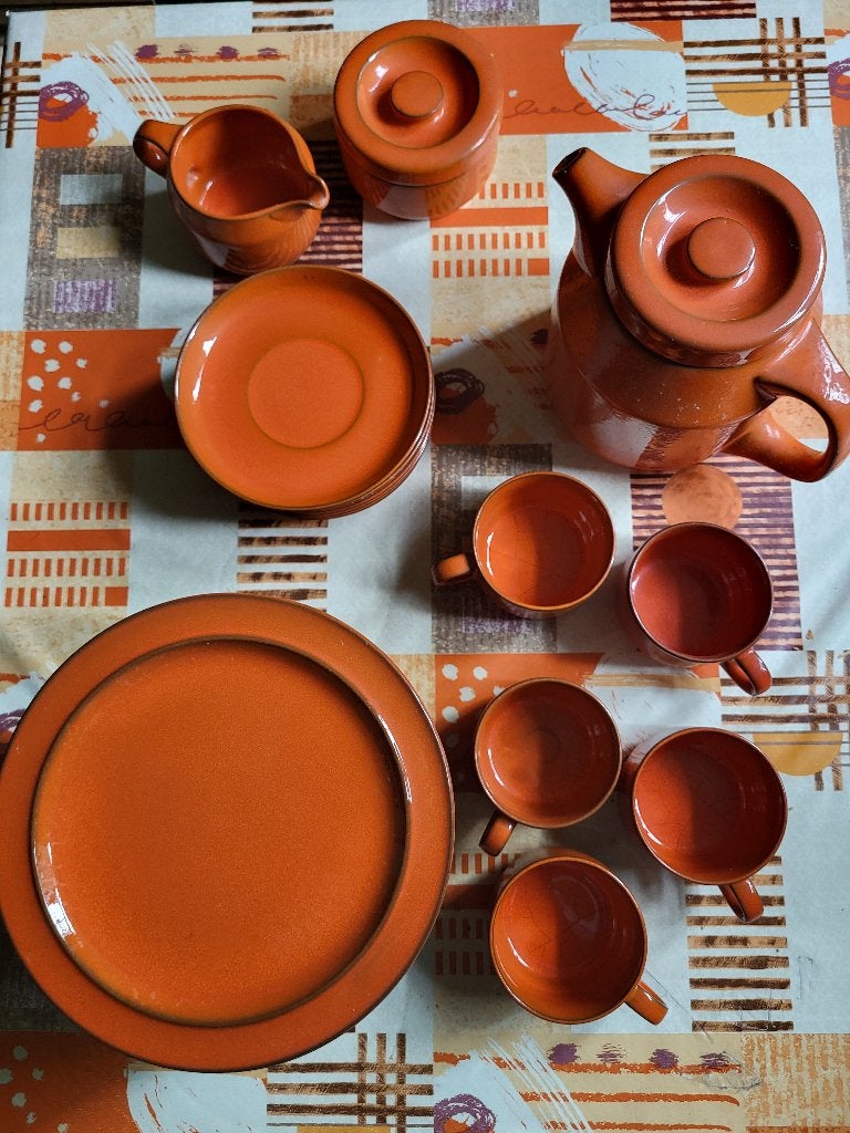 vintage servies oranjeArzberg, Maison & Meubles, Cuisine | Vaisselle, Arzberg, Enlèvement, Utilisé, Autres types