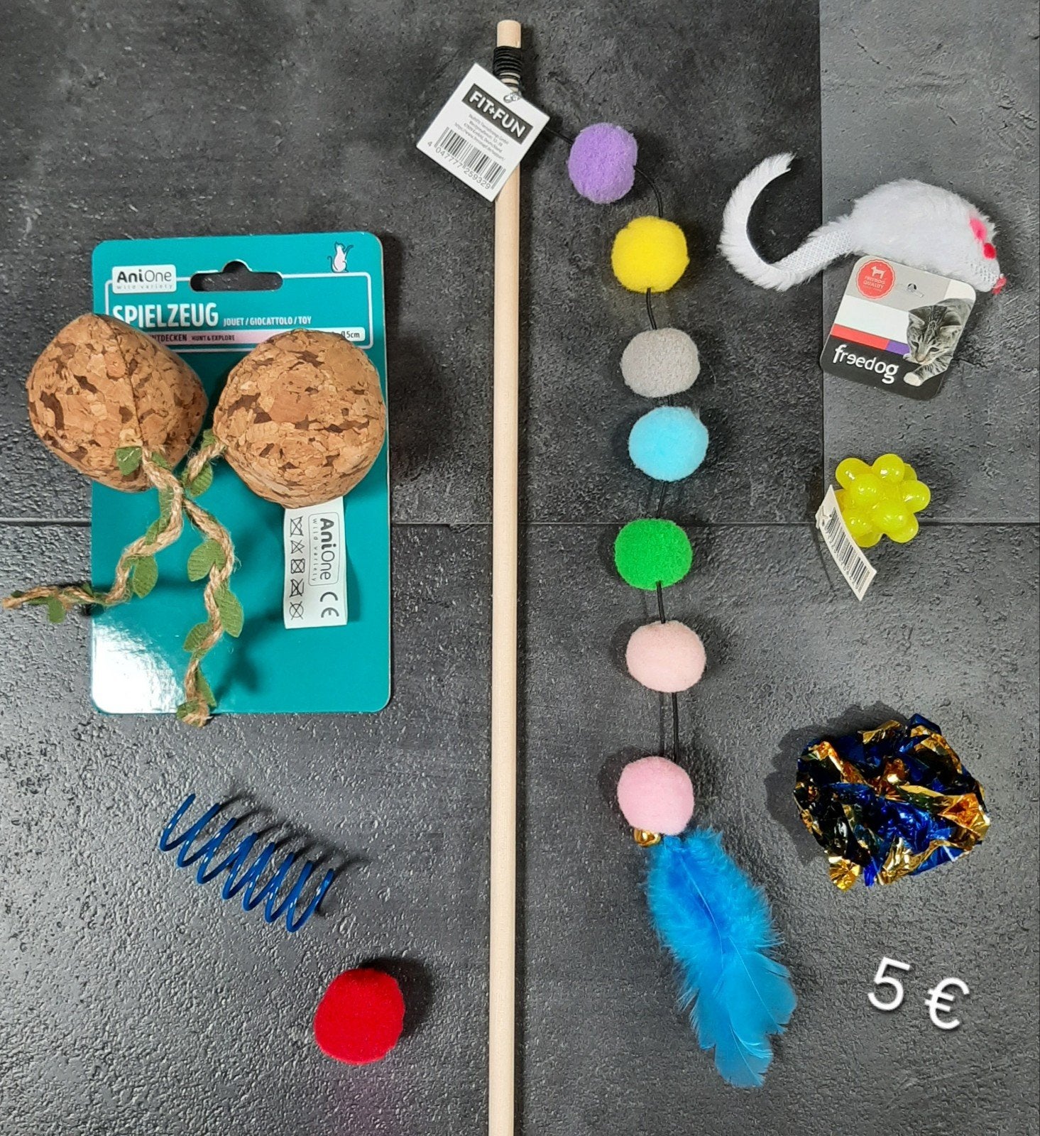 Kattenspeelgoed set, Dieren en Toebehoren, Kattenspeelgoed, Nieuw, Ophalen of Verzenden