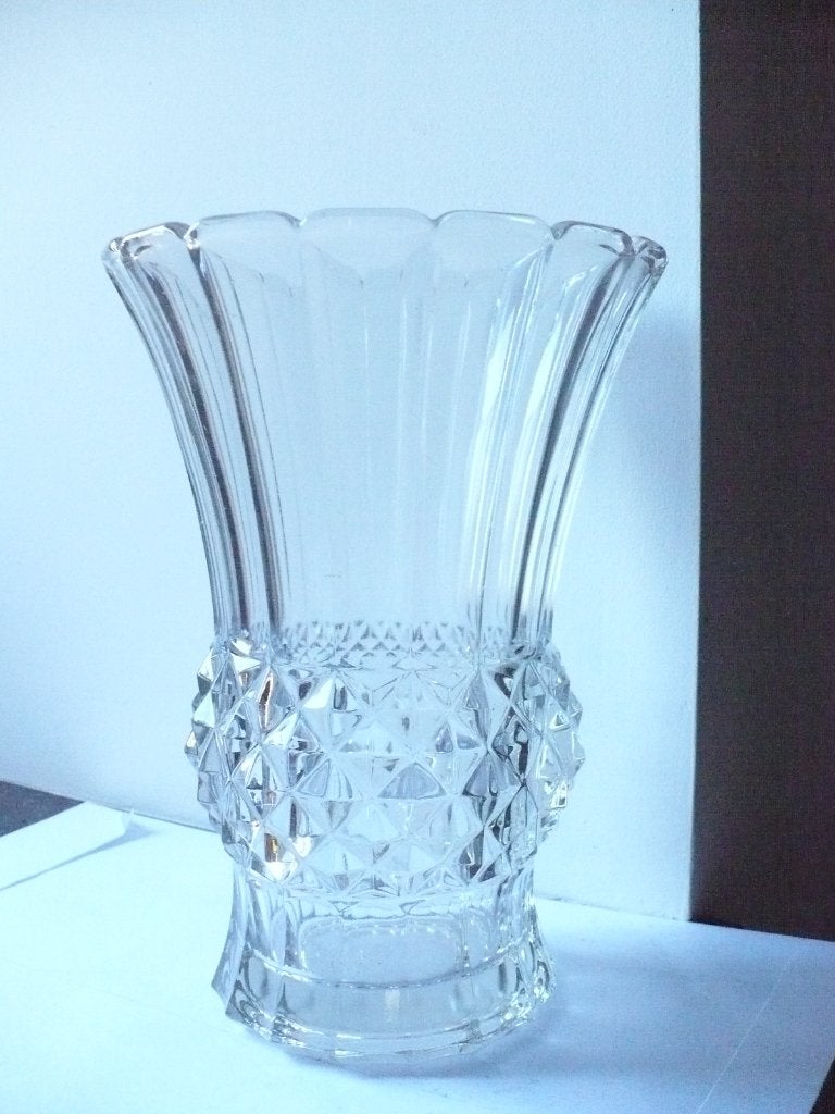 Val Saint Lambert/Luxval Art Deco vaas, Antiek en Kunst, Antiek | Glaswerk en Kristal, Ophalen of Verzenden