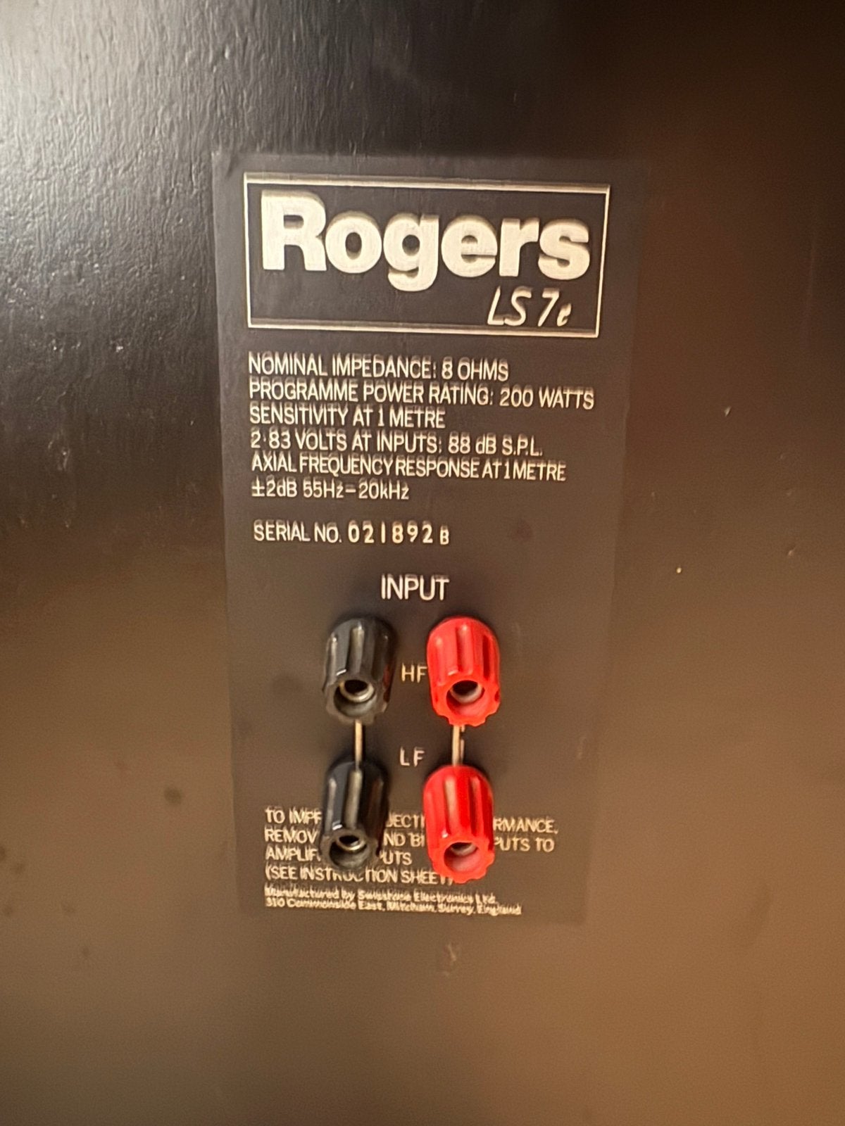 ROGERS LS7e BBC-LUIDSPREKERS GELUID IN UITSTEKENDE STAAT!, Audio, Tv en Foto, Studiomonitor, 120 tot 150 watt, Zo goed als nieuw