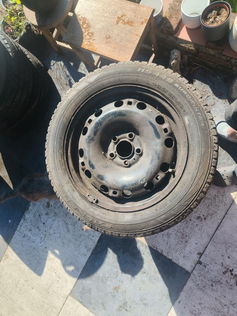 Banden op velg 5*100, Ophalen, Gebruikt