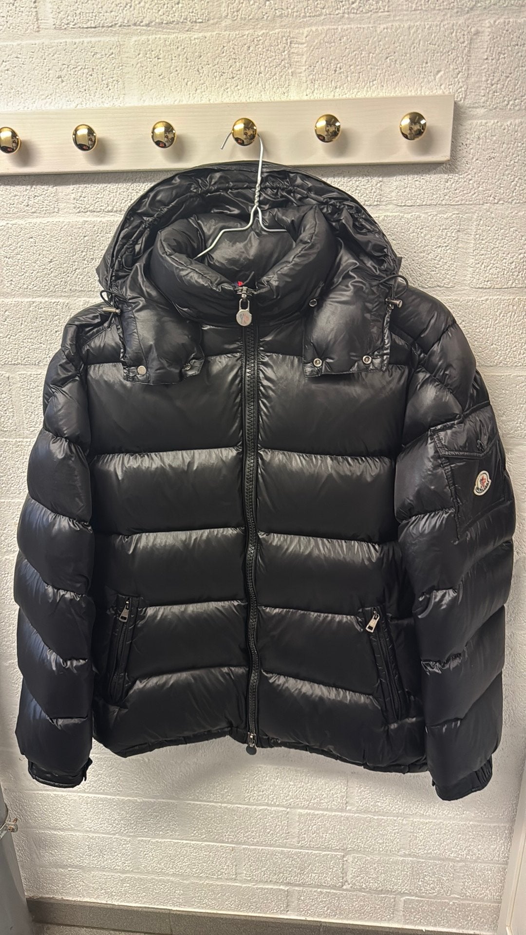 Moncler winterjas maat M, Kleding | Heren, Ophalen, Zo goed als nieuw, Maat 48/50 (M)