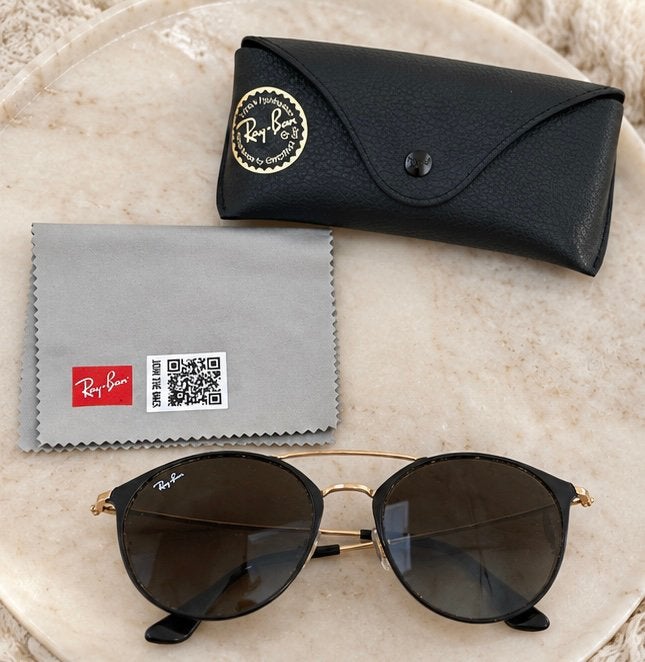 Ray-Ban zonnebrillen, Handtassen en Accessoires, Gebruikt, Zonnebril, Zwart, Ophalen of Verzenden