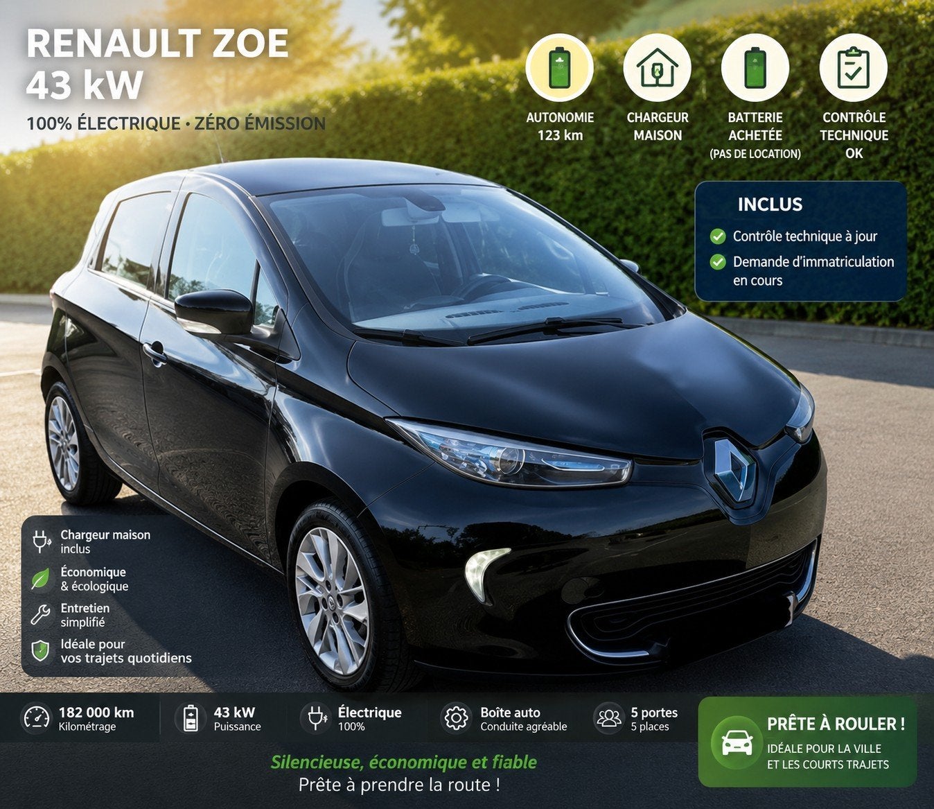 RENAULT ZOÉ 43KW, Entreprise, Achat