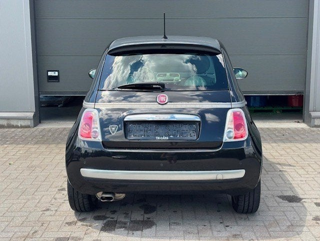 Fiat 500 benzine pano dak 47.000km, Auto's, Fiat, Voorwielaandrijving, 4 zetels, 4 cilinders, Zwart