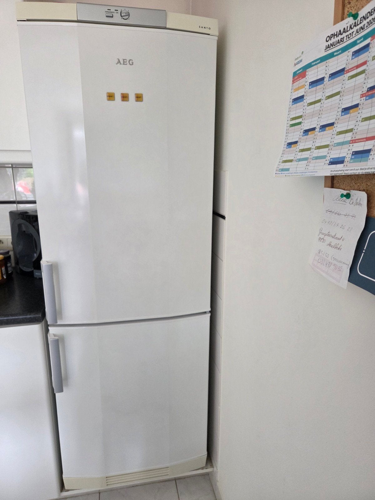 AEG Santo koel- en vriescombinatie met extrafreeze module, Ophalen