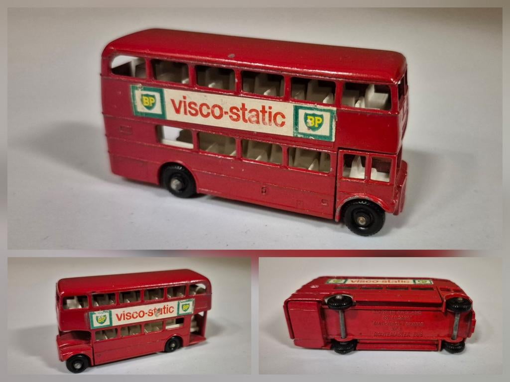 Matchbox Lesney 5-C London Bus (visco-static), Enlèvement ou Envoi, Utilisé, Bus ou Camion