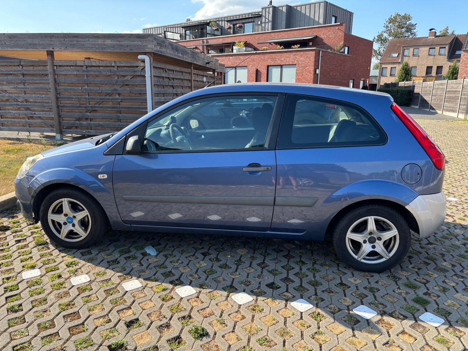 Ford fiesta 1.3   2006, Auto's, Stof, Euro 6, Blauw, Handgeschakeld