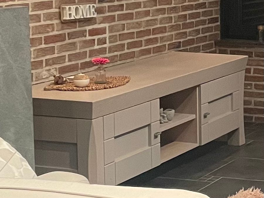 Tv kast eik - white finish, Huis en Inrichting, Ophalen, Zo goed als nieuw