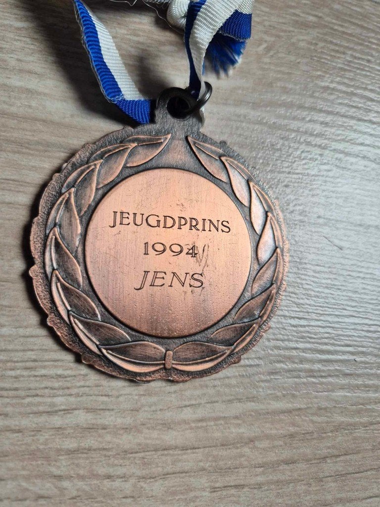 Carnaval medaille Jeugdprins Jens Lede 1994, Ophalen of Verzenden