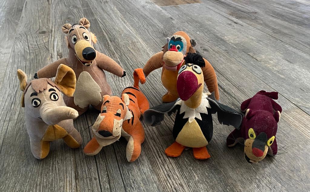 Disney - Jungle Book - 6 figuren - 1966, Verzamelen, Disney, Ophalen of Verzenden, Gebruikt