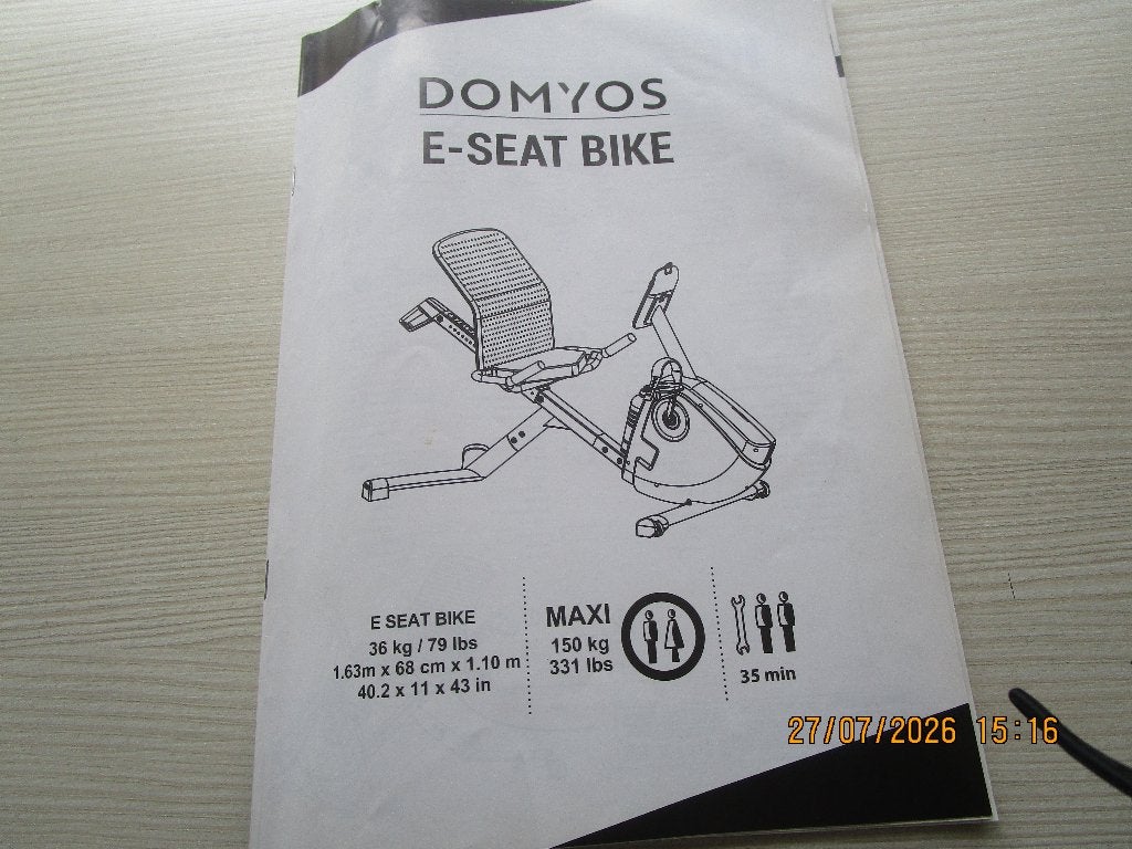 vélo appartement, Comme neuf, Enlèvement, Vélo d'appartement, Métal