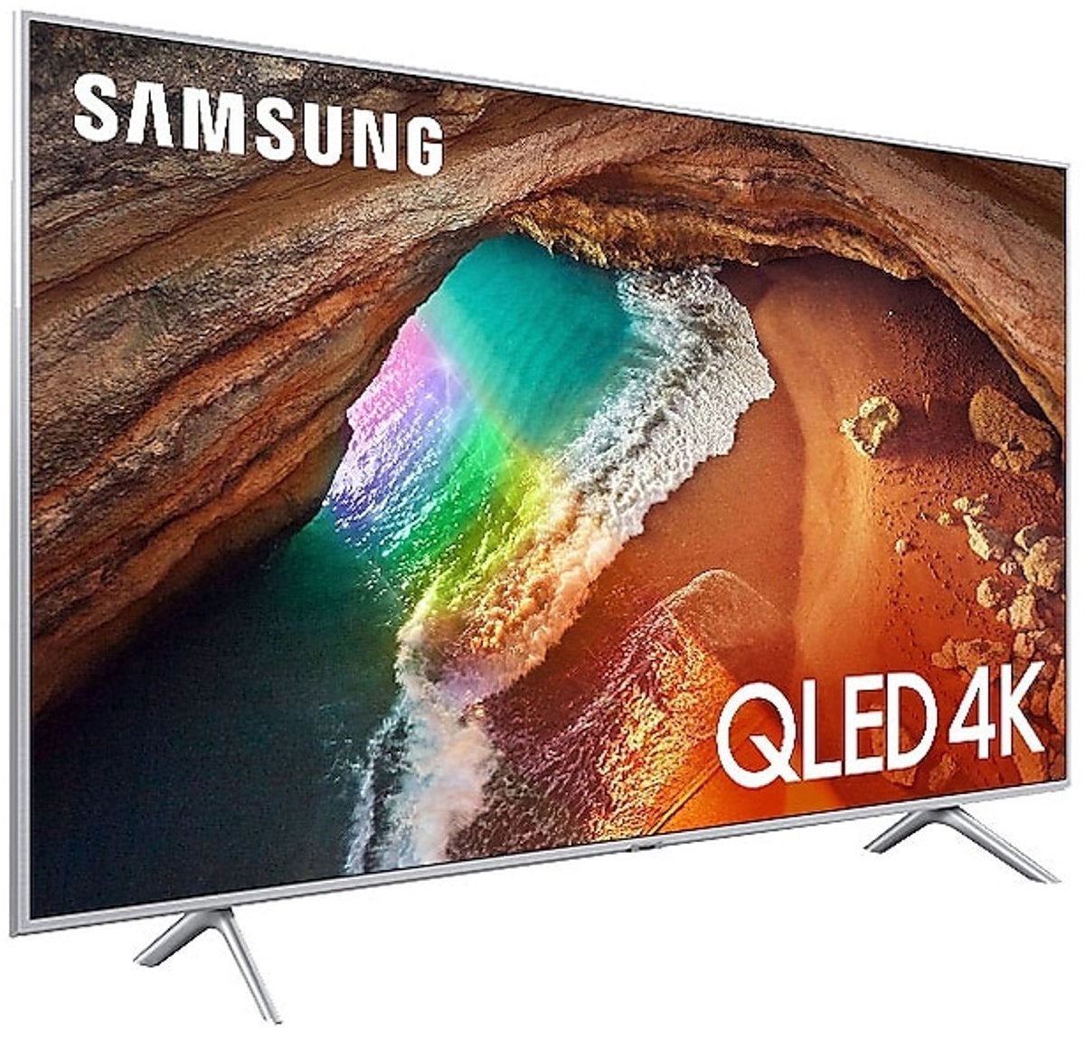 Samsung 55” QLED 4K Smart TV – QE55Q64RATXXC, QLED, Enlèvement, Utilisé, Samsung